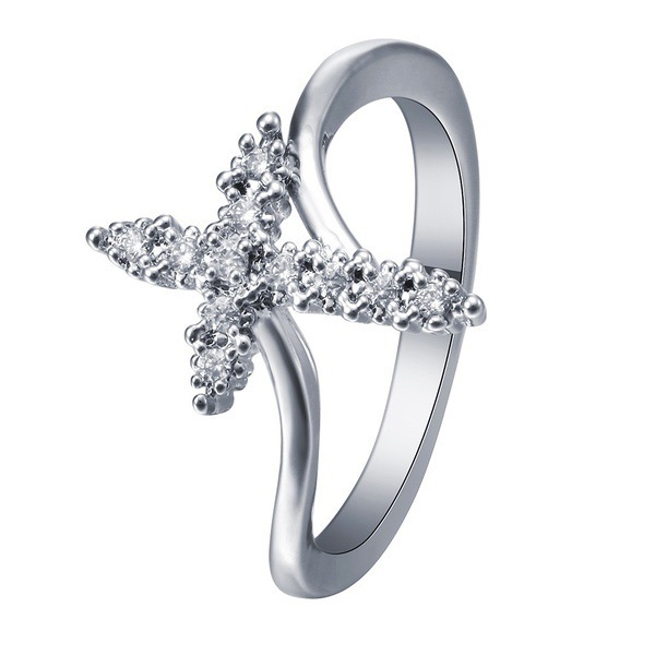 Diamond Jesus Cross Ring - Image 4